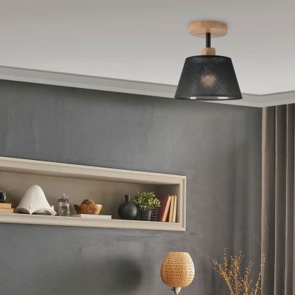 Brilagi - LED  Ytmonterad ljuskrona ANTHONY 1xE14/60W/230V ek/svart