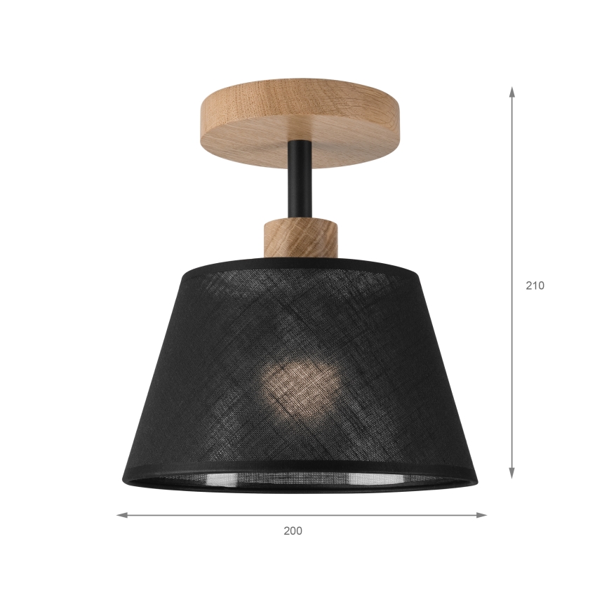 Brilagi - LED  Ytmonterad ljuskrona ANTHONY 1xE14/60W/230V ek/svart