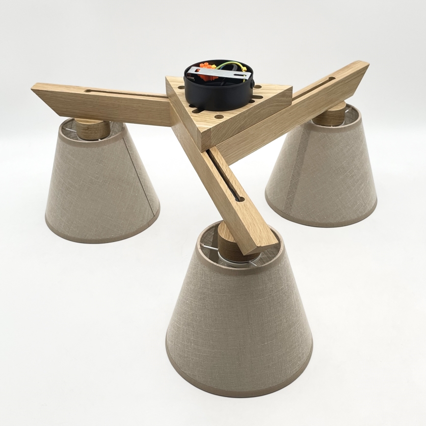 Brilagi - LED  Ytmonterad ljuskrona ANTHONY 3xE14/40W/230V ek/beige