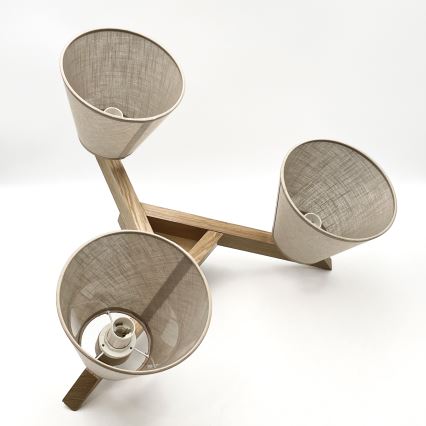 Brilagi - LED  Ytmonterad ljuskrona ANTHONY 3xE14/40W/230V ek/beige