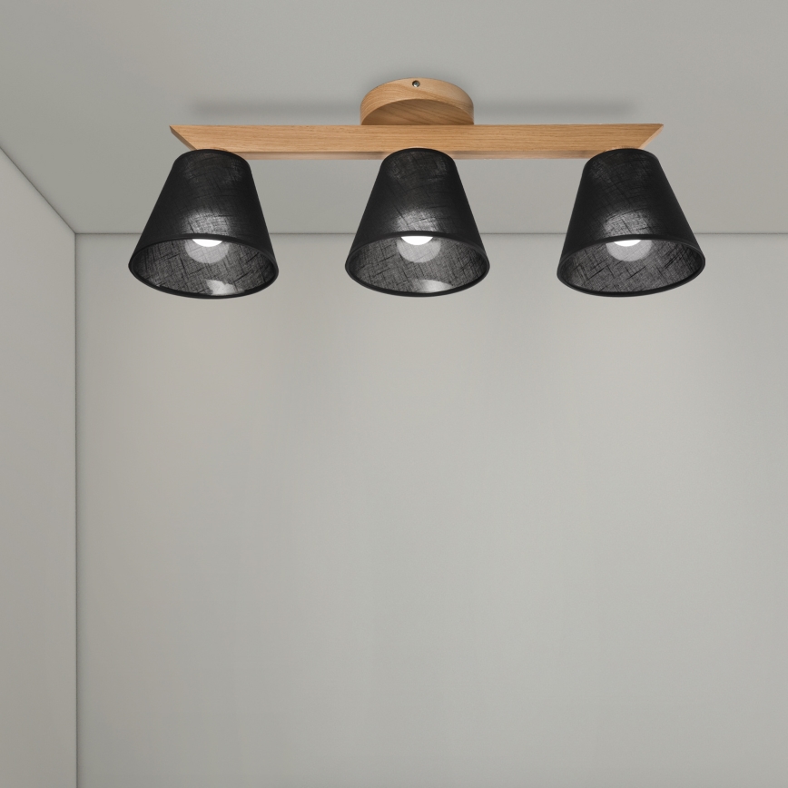 Brilagi - LED  Ytmonterad ljuskrona ANTHONY 3xE14/40W/230V ek/svart