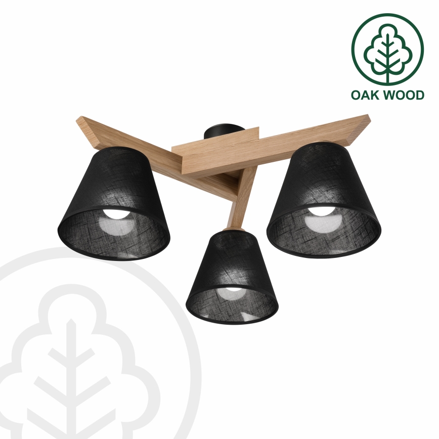 Brilagi - LED  Ytmonterad ljuskrona ANTHONY 3xE14/40W/230V ek/svart