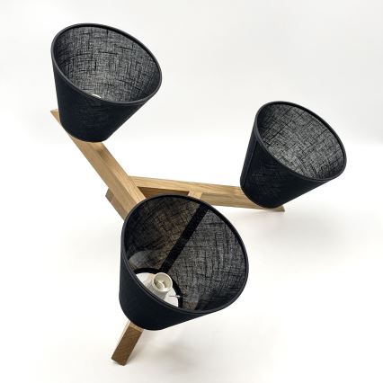 Brilagi - LED  Ytmonterad ljuskrona ANTHONY 3xE14/40W/230V ek/svart