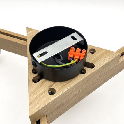 Brilagi - LED  Ytmonterad ljuskrona ANTHONY 3xE14/40W/230V ek/svart