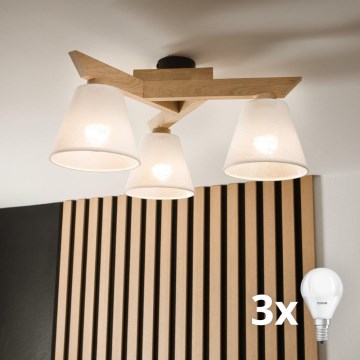 Brilagi - LED  Ytmonterad ljuskrona ANTHONY 3xE14/40W/230V ek/vit