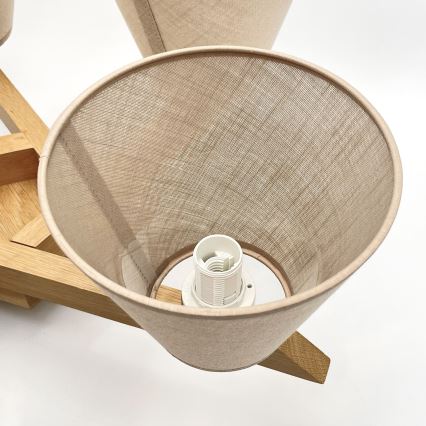 Brilagi - LED  Ytmonterad ljuskrona ANTHONY 5xE14/40W/230V ek/beige