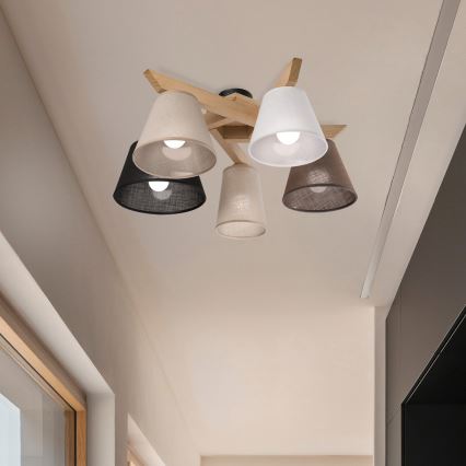 Brilagi - LED  Ytmonterad ljuskrona ANTHONY 5xE14/40W/230V ek