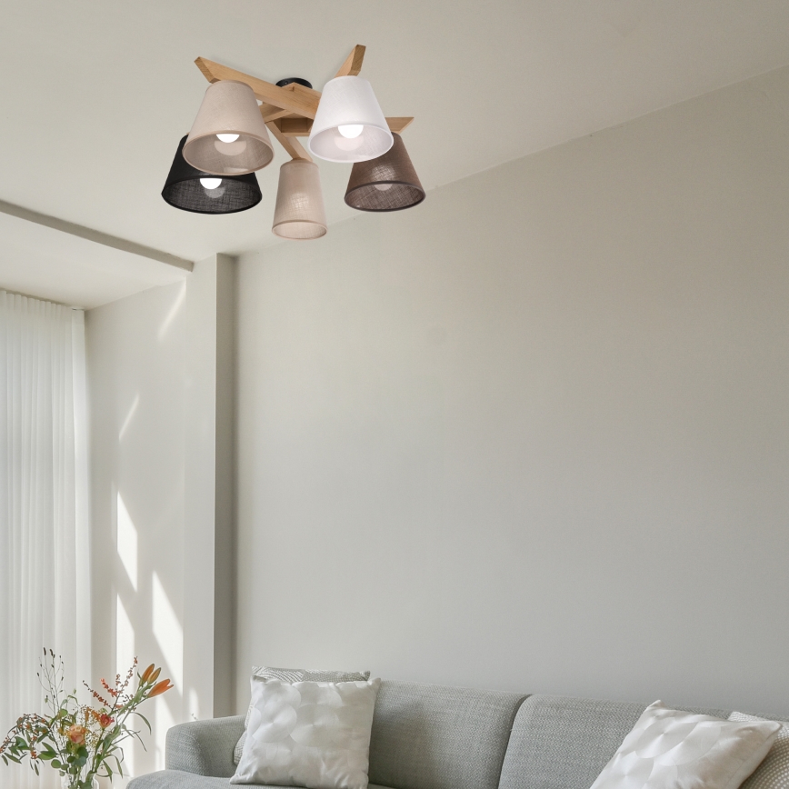 Brilagi - LED  Ytmonterad ljuskrona ANTHONY 5xE14/40W/230V ek