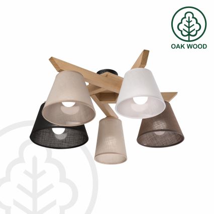 Brilagi - LED  Ytmonterad ljuskrona ANTHONY 5xE14/40W/230V ek