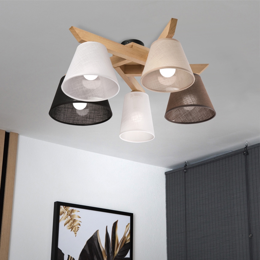 Brilagi - LED  Ytmonterad ljuskrona ANTHONY 5xE14/40W/230V ek