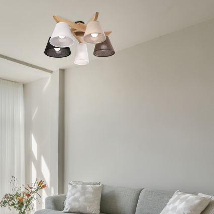 Brilagi - LED  Ytmonterad ljuskrona ANTHONY 5xE14/40W/230V ek