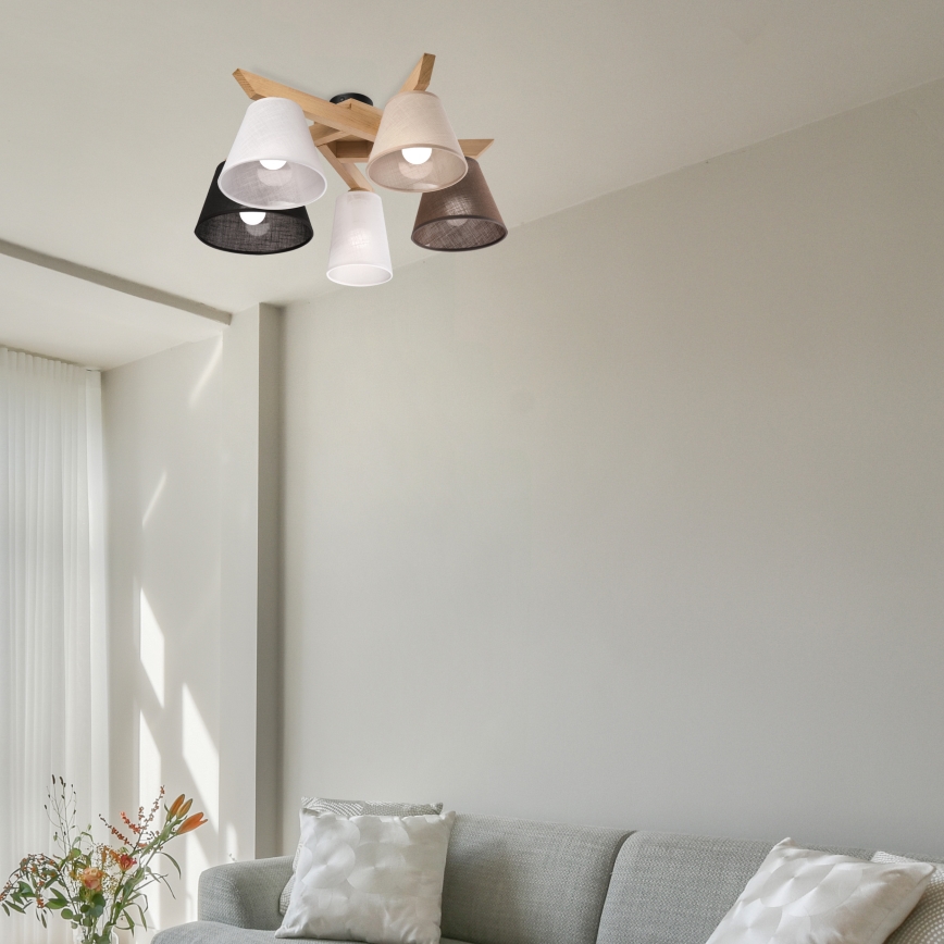 Brilagi - LED  Ytmonterad ljuskrona ANTHONY 5xE14/40W/230V ek