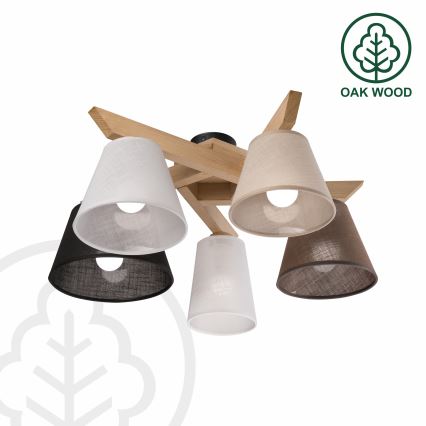 Brilagi - LED  Ytmonterad ljuskrona ANTHONY 5xE14/40W/230V ek