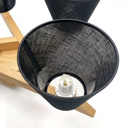 Brilagi - LED  Ytmonterad ljuskrona ANTHONY 5xE14/40W/230V ek/svart