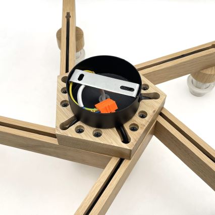 Brilagi - LED  Ytmonterad ljuskrona ANTHONY 5xE14/40W/230V ek/svart