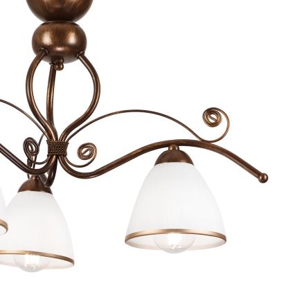 Brilagi - LED ytmonterad ljuskrona ANTICO 3xE27/60W/230V brons patina