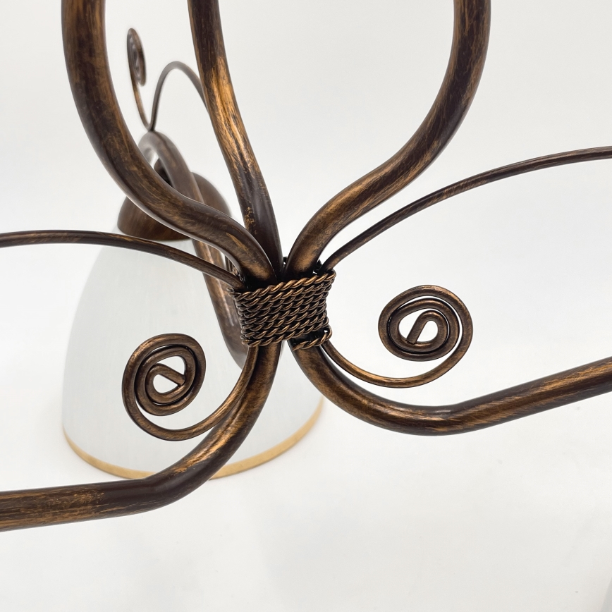 Brilagi - LED ytmonterad ljuskrona ANTICO 3xE27/60W/230V brons patina