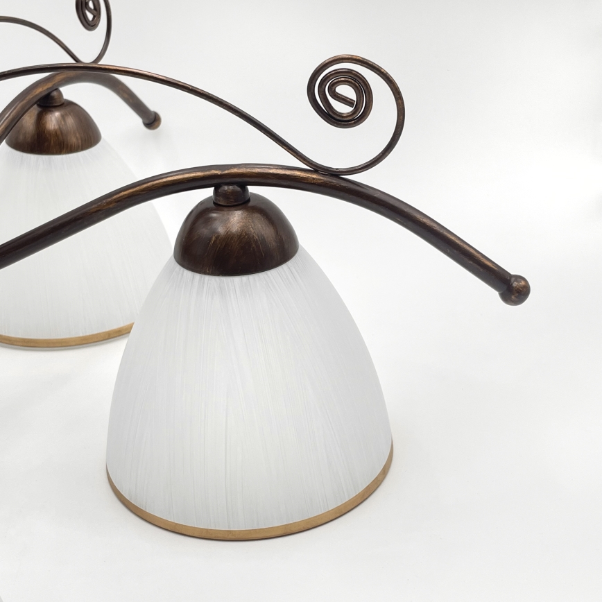 Brilagi - LED ytmonterad ljuskrona ANTICO 5xE27/60W/230V brons patina