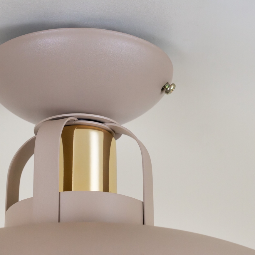 Brilagi - LED Ytmonterad ljuskrona FLAMENGO 1xE27/60W/230V beige