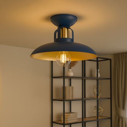 Brilagi - LED Ytmonterad ljuskrona FLAMENGO 1xE27/60W/230V blå