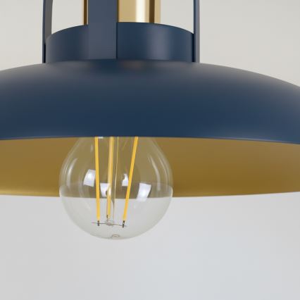 Brilagi - LED Ytmonterad ljuskrona FLAMENGO 1xE27/60W/230V blå