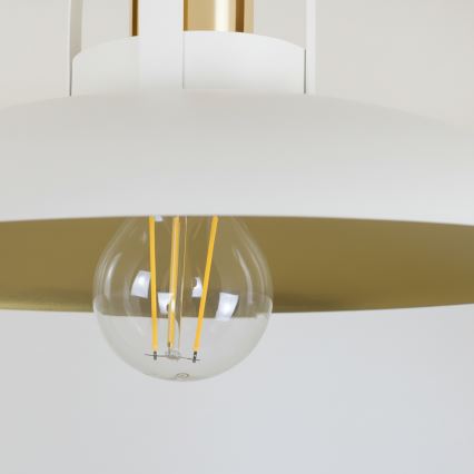 Brilagi - LED Ytmonterad ljuskrona FLAMENGO 1xE27/60W/230V vit