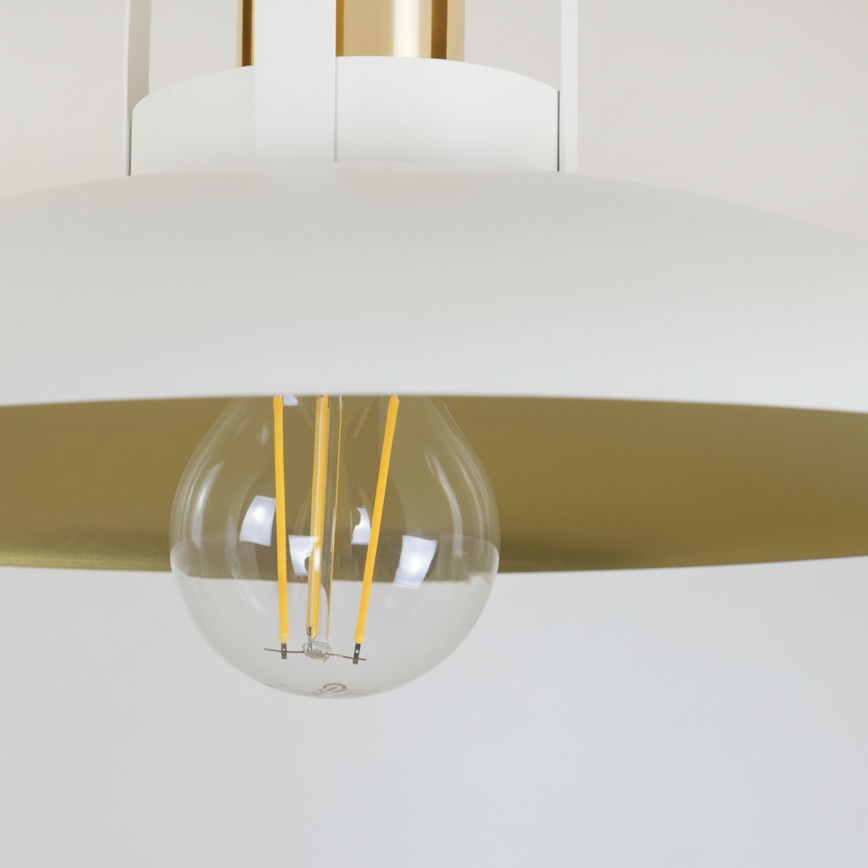 Brilagi - LED Ytmonterad ljuskrona FLAMENGO 1xE27/60W/230V vit