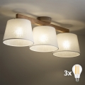 BRILAGI - LED ytmonterad ljuskrona LATTE SABIA 3xE27/15W/230V tall/vit