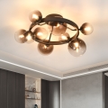 Brilagi - LED ytmonterad ljuskrona MILLA 10xG9/3W/230V brun/rökbrun