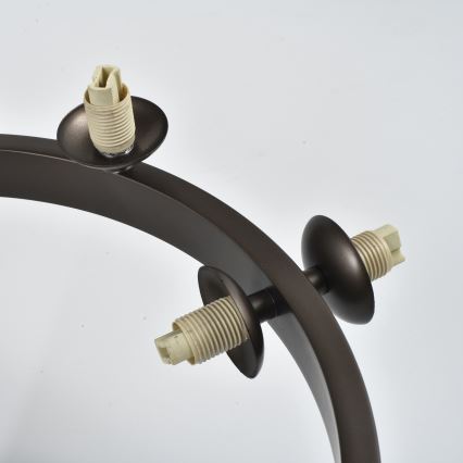 Brilagi - LED ytmonterad ljuskrona MILLA 10xG9/3W/230V brun/rökbrun