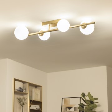 Brilagi - LED ytmonterad ljuskrona MILLA 4xG9/3W/230V guld/vit