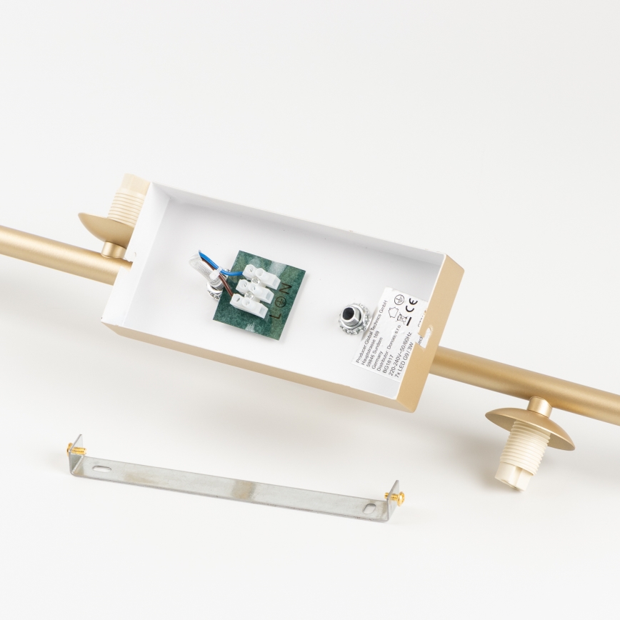 Brilagi - LED ytmonterad ljuskrona MILLA 7xG9/3W/230V guld/rökig