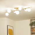 Brilagi - LED ytmonterad ljuskrona MILLA 7xG9/3W/230V guld/vit