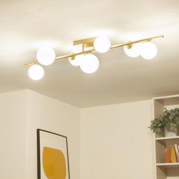 Brilagi - LED ytmonterad ljuskrona MILLA 7xG9/3W/230V guld/vit