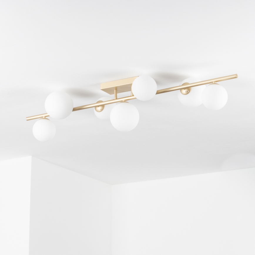 Brilagi - LED ytmonterad ljuskrona MILLA 7xG9/3W/230V guld/vit
