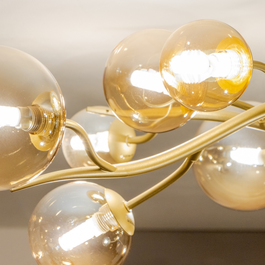 Brilagi - LED ytmonterad ljuskrona MISTEL 15xG9/3W/230V guld