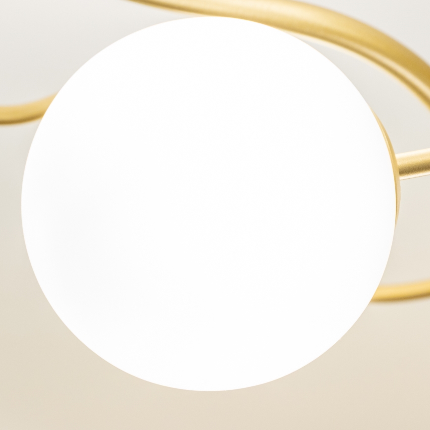 Brilagi - LED ytmonterad ljuskrona MISTEL 15xG9/3W/230V guld/vit