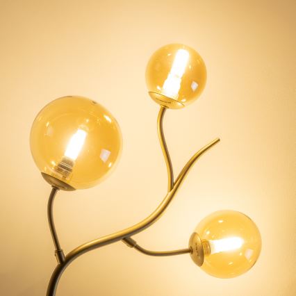 Brilagi - LED ytmonterad ljuskrona MISTEL 6xG9/3W/230V guld