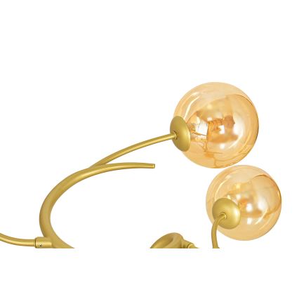 Brilagi - LED ytmonterad ljuskrona MISTEL 9xG9/3W/230V guld