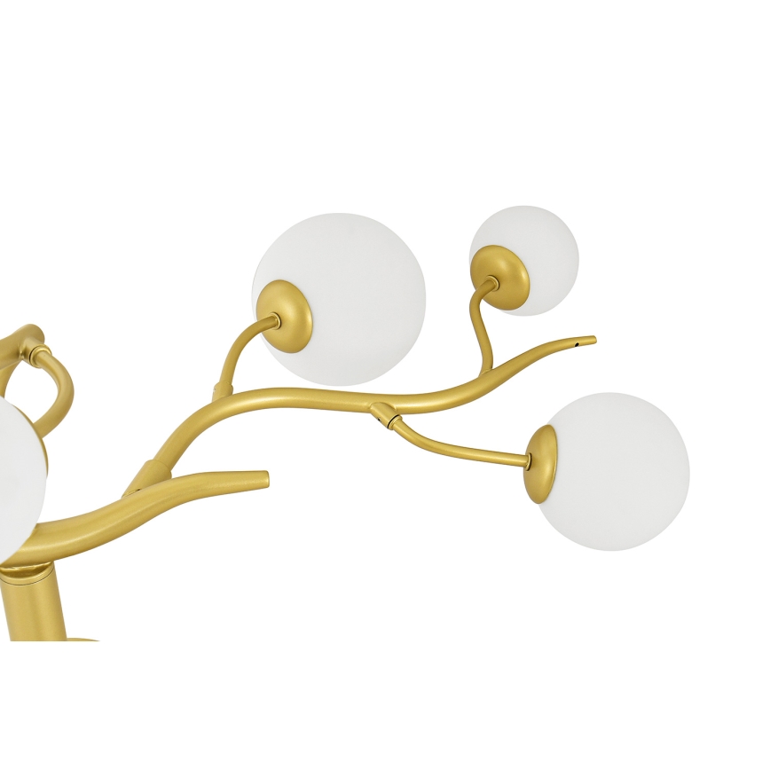 Brilagi - LED ytmonterad ljuskrona MISTEL 9xG9/3W/230V guld/vit