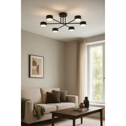 Brilagi - LED ytmonterad ljuskrona MONO 6xGX53/12W/230V svart