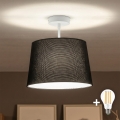 Brilagi - LED ytmonterad plafond CERIA 1xE27/60W/230V Ø 30 cm vit/svart