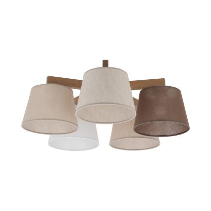 BRILAGI - LED ytmonterad takkrona LATTE SABIA 5xE27/15W/230V tall/mix