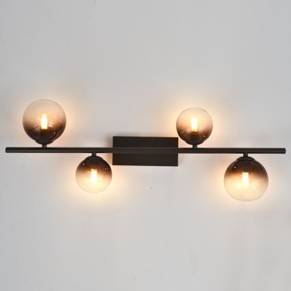 Brilagi - LED ytmonterad takkrona MILLA 4xG9/3W/230V brun/rökbrun