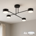 Brilagi - LED ytmonterad takkrona MONO 4xGX53/12W/230V svart