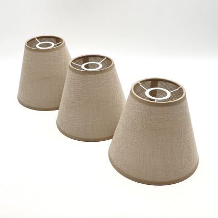 Brilagi - LED ytmonterad taklampa ANTHONY 3xE14/40W/230V ek/valnöt/beige