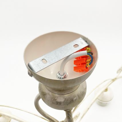 Brilagi - LED-ytmonterad taklampa ANTICO, 3x E27, max 60 W, 230 V, 3000 K, vit patina