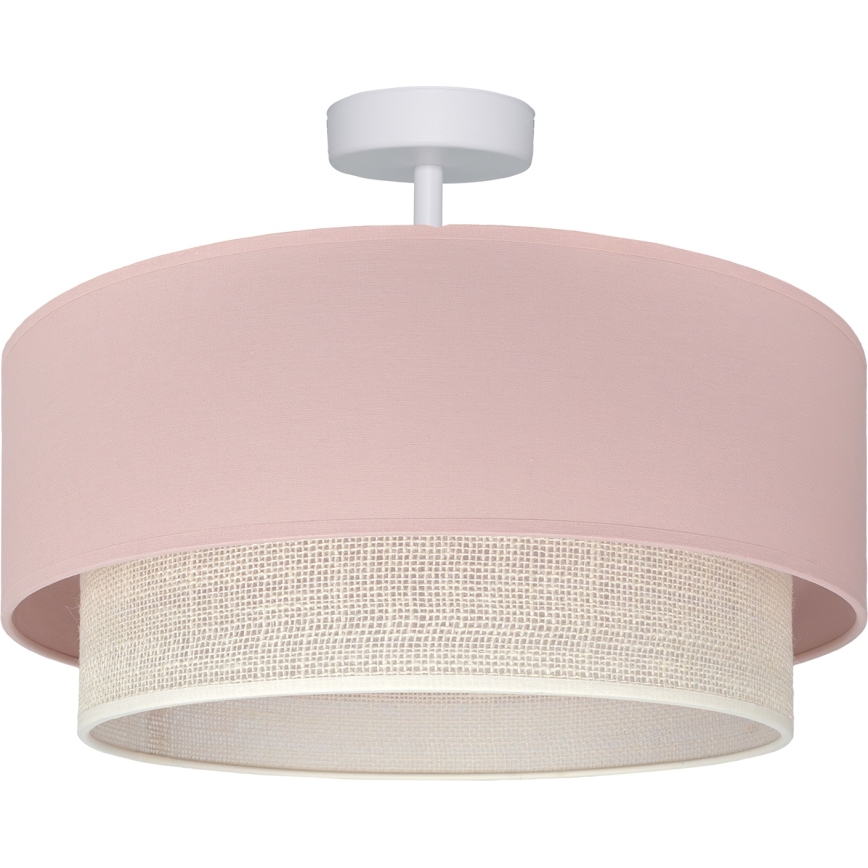 Brilagi - LED ytmonterad taklampa BOHO BOBO 1xE27/60W/230V Ø 40 cm rosa/krämfärgad