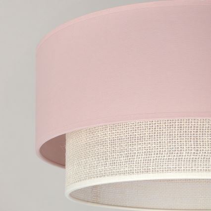 Brilagi - LED ytmonterad taklampa BOHO BOBO 1xE27/60W/230V Ø 40 cm rosa/krämfärgad
