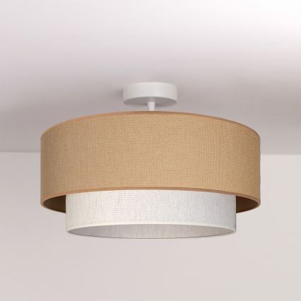 Brilagi - LED ytmonterad taklampa BOHO ECO 1xE27/10W/230V Ø 40 cm beige/krämfärgad